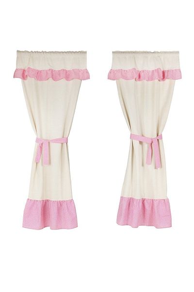 cotton maison Roz crem cu aripi duble vintage cu diferență naturală de perdea