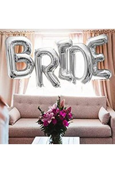 eğlencemarketi Brıde Folyo Balon 80 Cm Gümüş Sılver Rengi Bekarlığa Veda