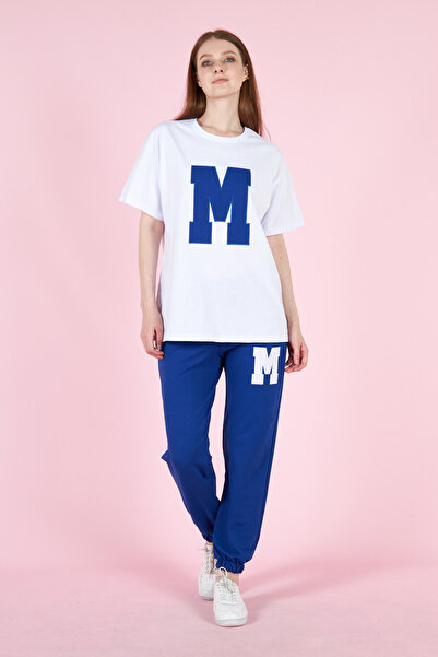 PONÇİK Tricou supradimensionat pentru femei M Logo Pocket Trening Set 23070 Sax