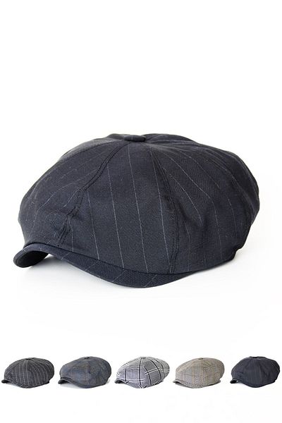 Capstories Men's Cap Size M - L Compatible All Seasons Black Cap