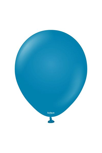 eğlencemarketi 5 Inch 12.5 Cm Retro Balloon 100 Pieces Deep Ocean