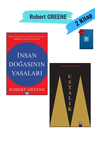Altın Kitaplar 1. İnsan Doğasının Yasaları 2. Ustalık - Robert GREENE 2 Kitap...