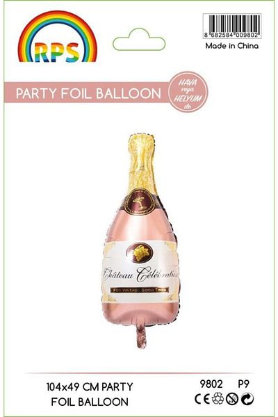 eğlencemarketi Bottle Foil Balloon 104 Cm