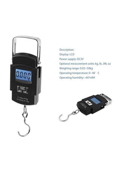 Genel Markalar Elektronik Dijital El Kantarı 50 Kg Terazi Tartı 10 gr Hassasiyet