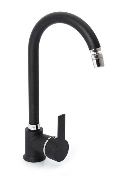 MLK Black Brass 360° Kitchen Sink Faucet with Movable Head