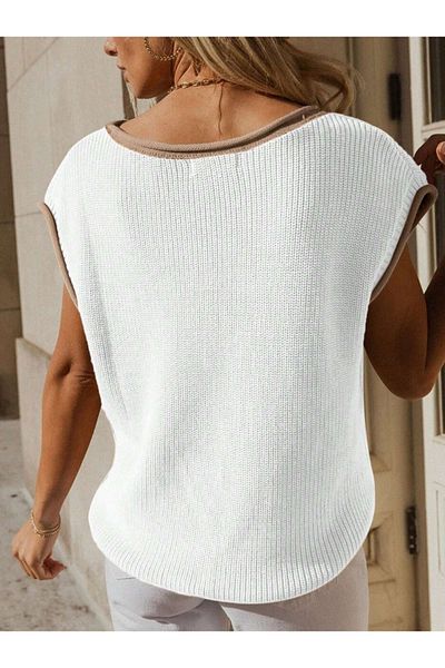 Moibody 4 Seasons Knitwear Knitted Zero Sleeve Sweater Cardigan