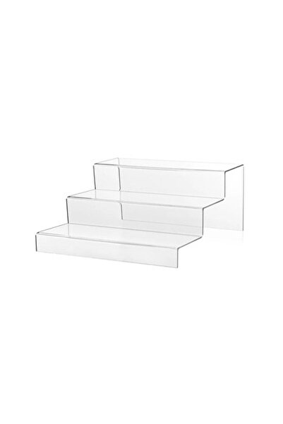 Vons Baharatlık 30 cm 3 Basamaklı Merdiven Ürün Sergileme Pleksi Standı