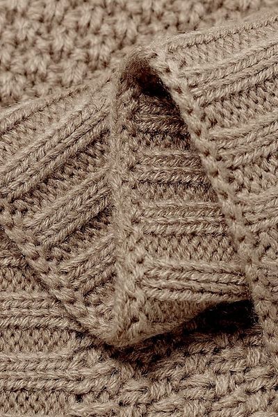 Battani.Co Knitwear Knitted Baby Blanket for Baby Girl and Boy 85cm X85Cm Basics Mink Brown