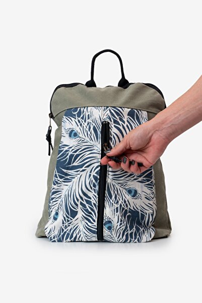 MANDOSİ Вінтажна ретро-сумка з канвасу, дорожня, шкільна (з внутрішніми та зовнішніми кишенями)