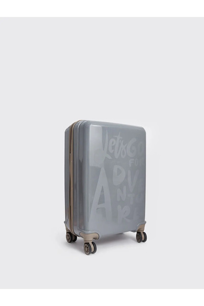 LC Waikiki Lcw Accessories Silver Silvery Lock Detailed Small Size Suitcase