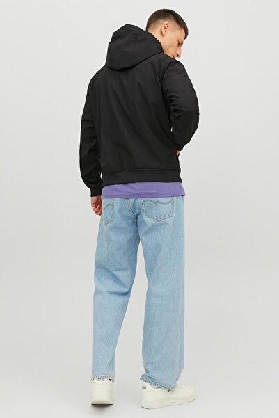 Jack & Jones Essentials Jjebásic Αδιάβροχο Ανδρικό Μπουφάν με κουκούλα με φερμουάρ κανονική εφαρμογή 1