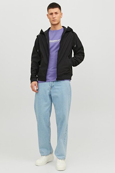 Jack & Jones Essentials Jjebásic Αδιάβροχο Ανδρικό Μπουφάν με κουκούλα με φερμουάρ κανονική εφαρμογή 1