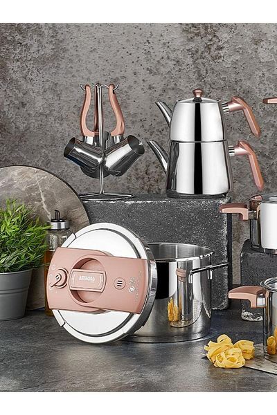 Amboss Enio Honeycomb Induction Base 18 Pieces Stainless Steel Pot Dowry Set