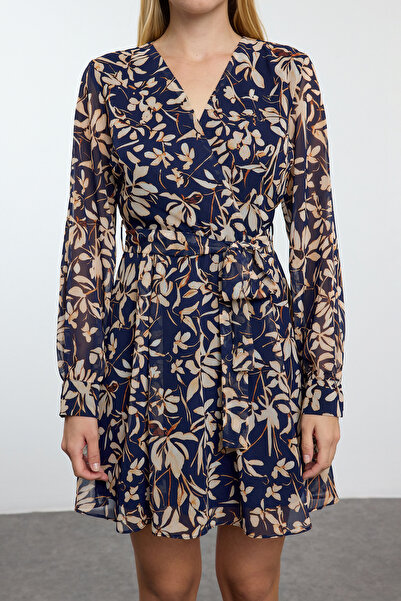 Trendyol Collection Többszínű, egyenes szövésű ruha TWOAW22EL0691