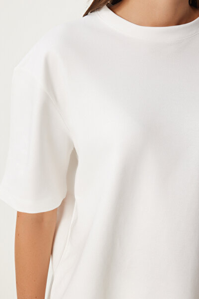 Happiness İstanbul Damen-Trainingsanzug-Set mit weißem T-Shirt - FN03273