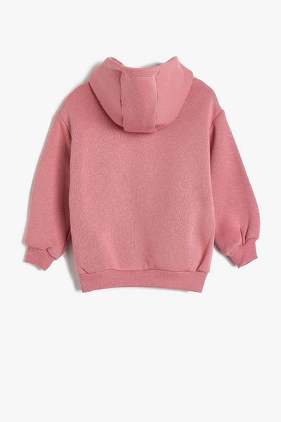 Koton Dinosaur Printed Hooded Long Sleeve Sweatshirt