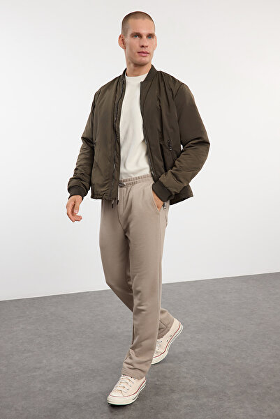 Trendyol Collection Unisex Mink Color Straight Fit Sweatpants - TMNAW25EA00022