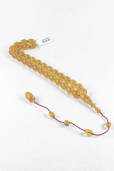 Tesbih Kardeşliği Mesut Elma Usta Işçilikli Imzalı Zar Kehribar Tesbih