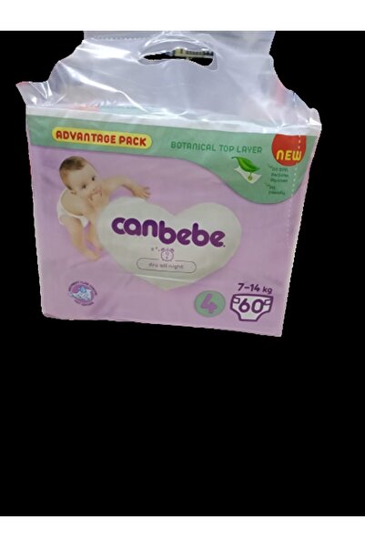 Canbebe 4 Beden Maxi Bebek Bezi 60 Adet