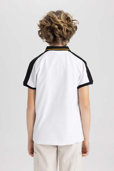 DeFacto C1591a8 Tricou polo cu mânecă scurtă din piqué pentru băiat