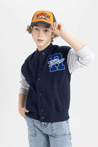 DeFacto B6635a8 Ss Boy's Cardigan