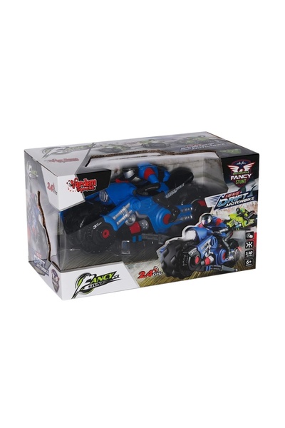 VARDEM OYUNCAK HB-MK10A01-02 Kumandalı Şarjlı Motorsiklet Fancy Stunt 1:10 -Vardem Oyuncak