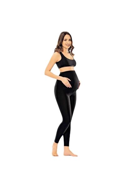 bonbonetti chocolate baby&kids Crne trudničke tajice - Model 4073