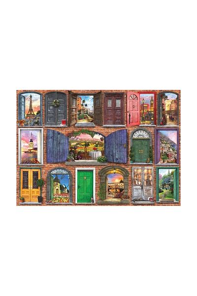 alisverisdevi 5219 Art Puzzle, Doors of Europe 1000 Piece Puzzle