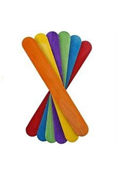 Art & Art Ahşap Dil Basma Çubuğu (ABESLANG) Renkli 50`li Paket (150X18 MM)
