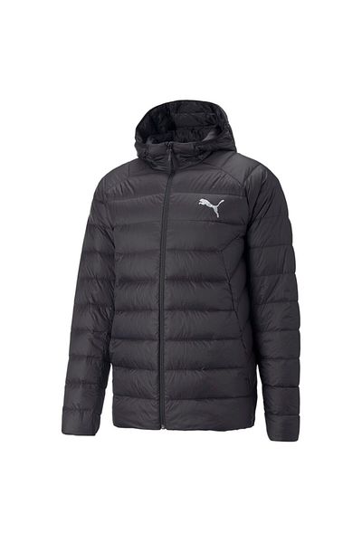 Puma Jachetă Sport Neagră De Iarnă Pentru Copii