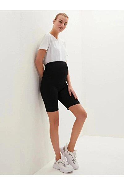 jilly jo Μαύρο ρυθμιζόμενο μέσης βιολογικό κοντό κολάν εγκυμοσύνης - Γυναικείο