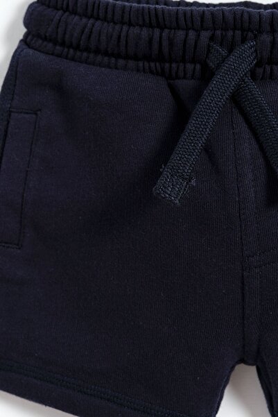 Kyron %100 Pamuk Cep Detaylı Erkek Çocuk Şort - Lacivert