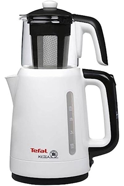 TEFAL BJ201F My Tea Çay Makinesi, 1.9 L Su Haznesi, 0.9 L Cam Demlik, 1500 W, Beyaz (1500637852)