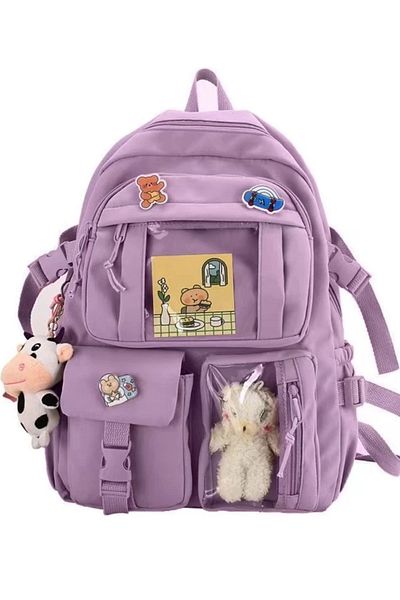 SERİN Design Multi-Compartment School Bag with Accessories