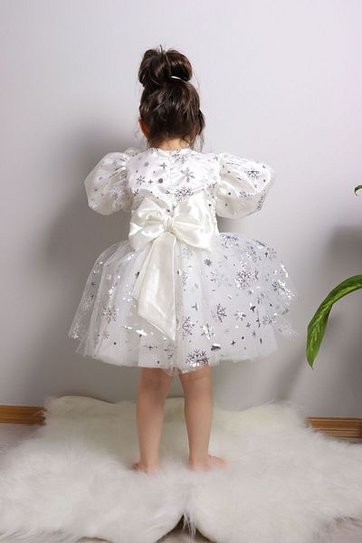 GÜL Baby Φόρεμα για κορίτσι - Μπαλόνι μανίκι, Frozen Frozen, Γενέθλια για