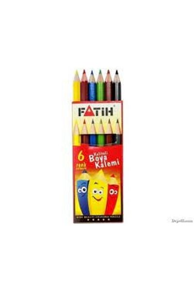 Fatih 6-Color Half-Size Dry Paint Pen - 33006