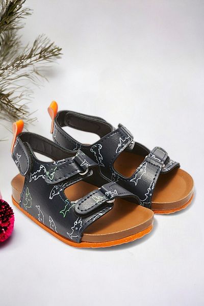 Ponchiq Sandale pentru copii cu model bleumarin