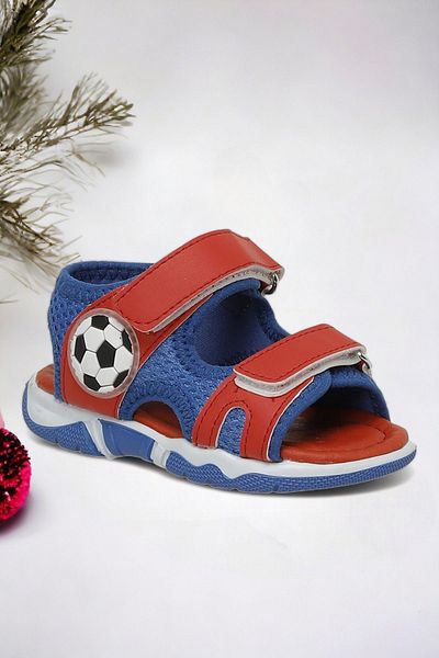 Ponchiq Sandale pentru băieți cu detalii mingi de fotbal