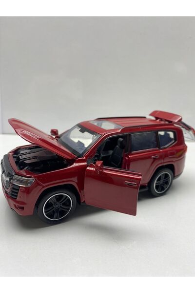 afreyz oyuncak Diecast,Metal Oyuncak Araba Toyota Land Cruıser Sesli Işıklı Ç...
