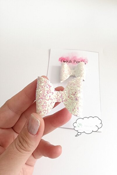 Toka Perisi Mini fundita marmorata alba - Stoc de clip metalic