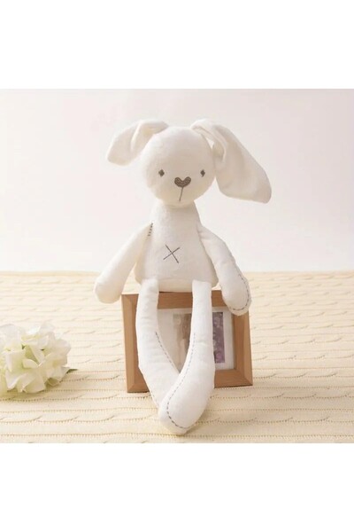Foxyn Polyester Rabbit Patterned Children's Plush Toy - Cute Sleeping Companion, 42cm