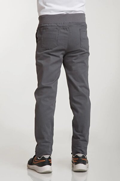 Genel Markalar Unisex İlkokul ve Ortaokul 6-16 Yaş  Okul Pantolonu  Ribana Bel Canvas Öğrenci Okul Pantolonu