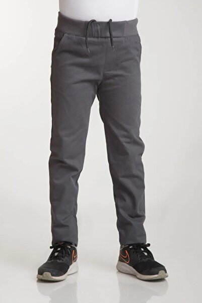 Genel Markalar Unisex İlkokul ve Ortaokul 6-16 Yaş  Okul Pantolonu  Ribana Bel Canvas Öğrenci Okul Pantolonu