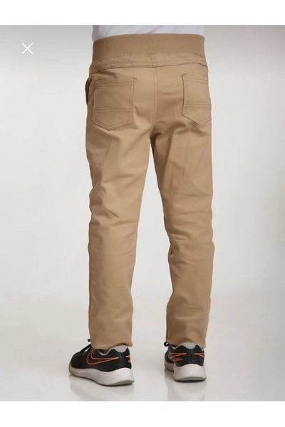 Dıgıl Kids School First High School Ribbed Waist Canvas Trousers