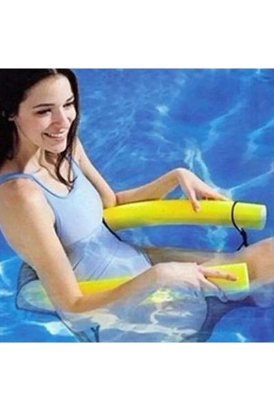YGTAMBALAJ Yellow Sea Pool Chair Seat 150 X 6 Cm Pasta And Mesh