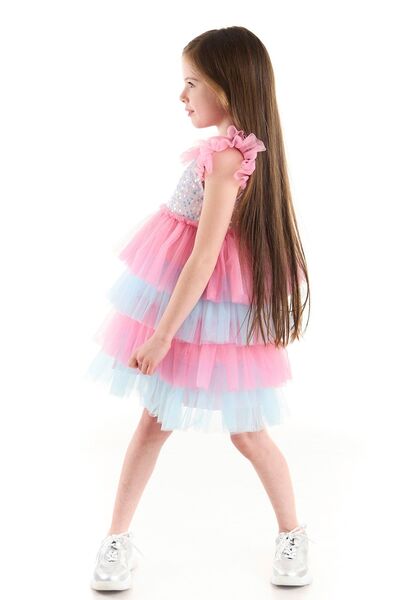 Colorinas Perla Payetli Kız Çocuk Tütü Parti Elbisesi