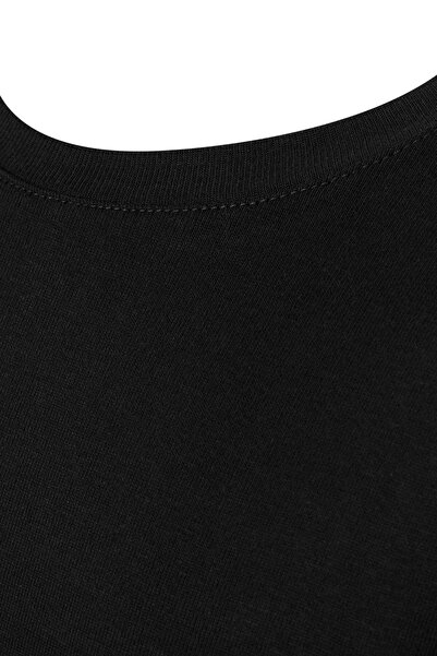 FSM1453 Boy's Cotton Ribbed Crew Neck Sleeve Colored Undershirt 6 Pcs -211