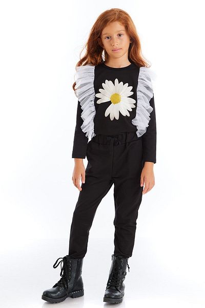Colorinas Daisy Printed Tutu Girl's Jumpsuit