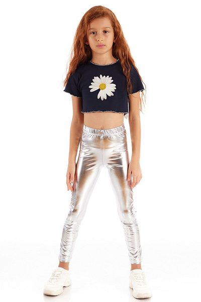Colorinas Къса тениска с щампа Trim Daisy за момичета
