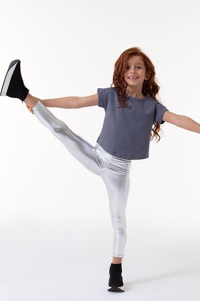 Kids silver tights online